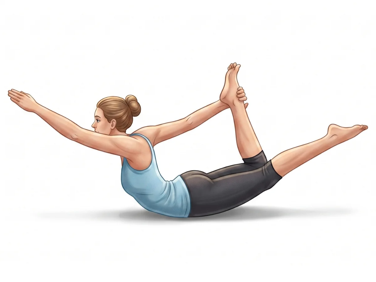 Half Bow - pose preview alignment illustration