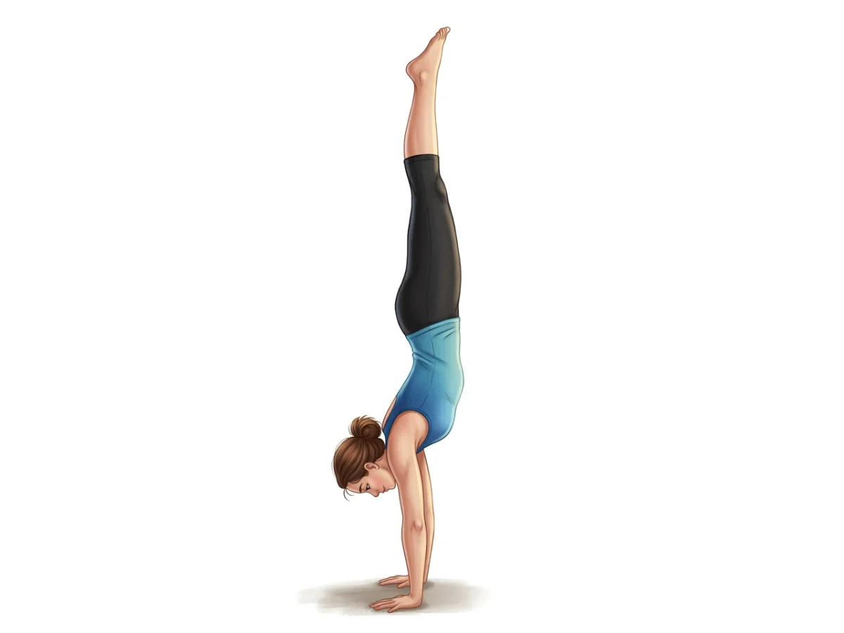 Handstand - pose preview alignment illustration