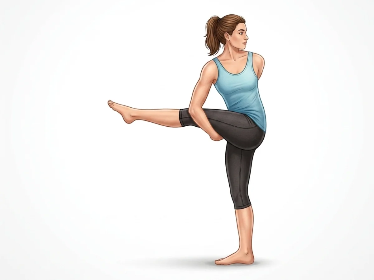 Revolved Bird of Paradise - pose preview alignment illustration