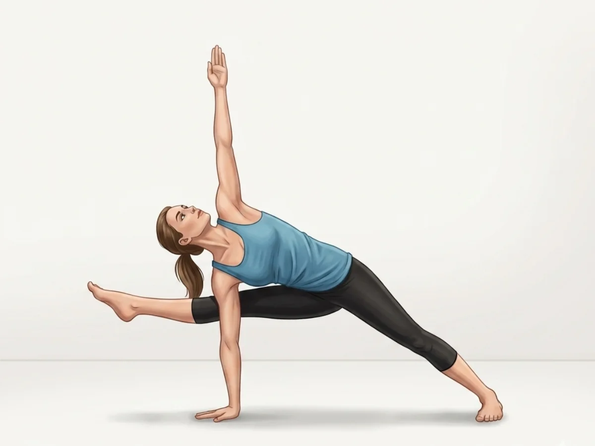 Sage Visvamitra's - pose preview alignment illustration