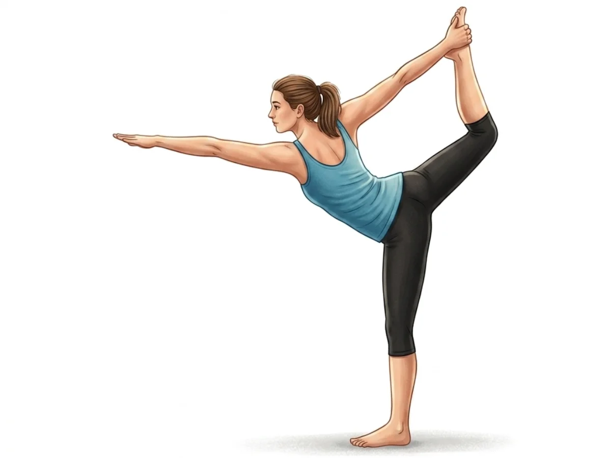 Standing Bow - pose preview alignment illustration