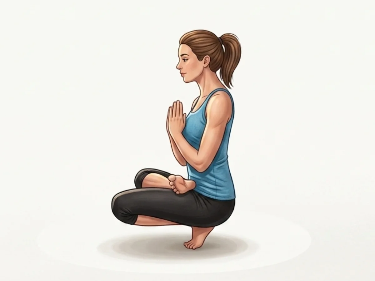Toe Stand - pose preview alignment illustration