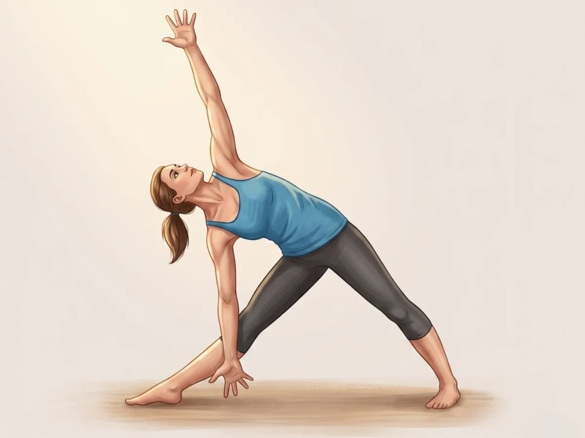 Triangle Pose - pose preview alignment illustration