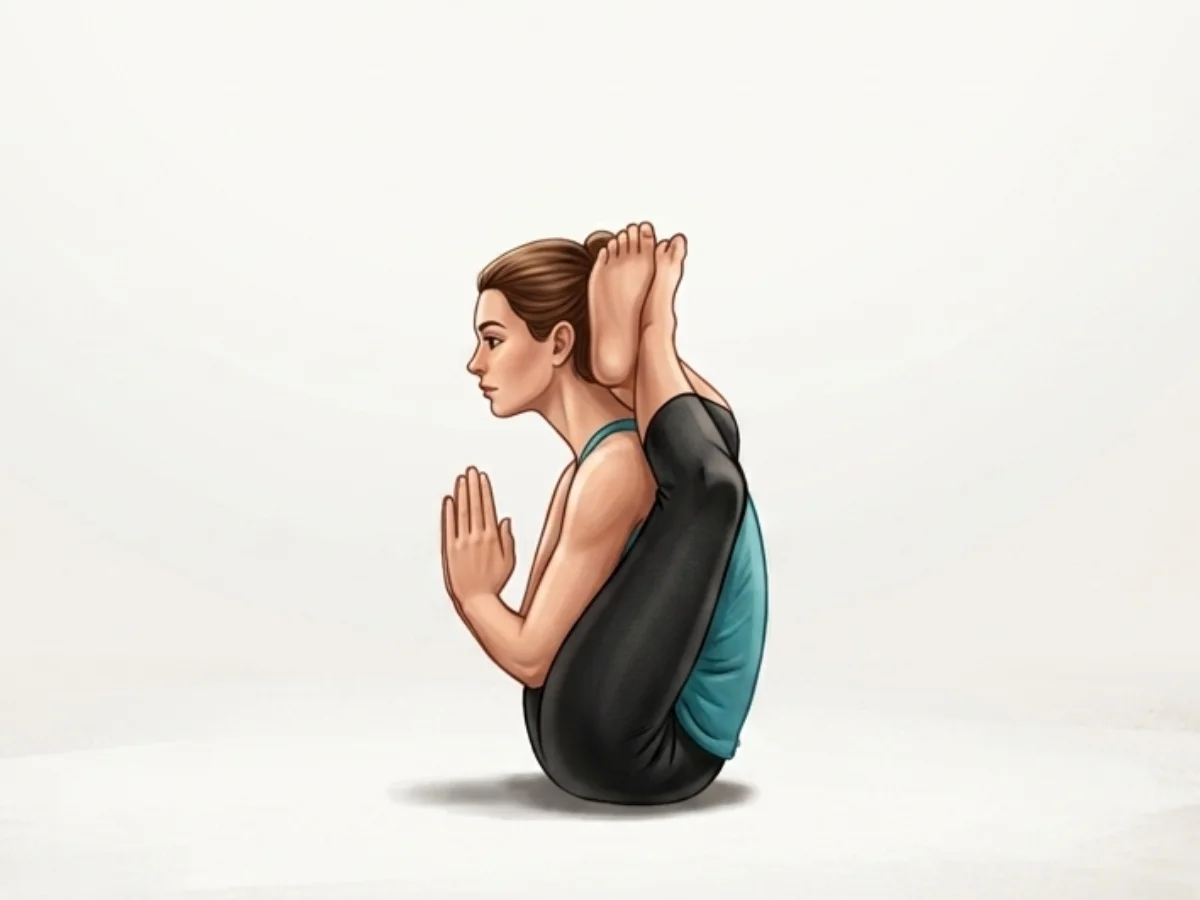 Two Legs Behind the Head I - pose preview alignment illustration
